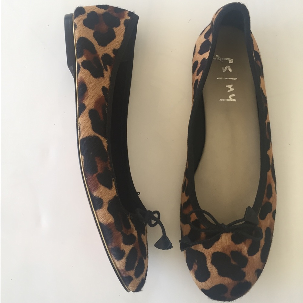 FS/NY Leopard Ballet Flats Sz 9.5